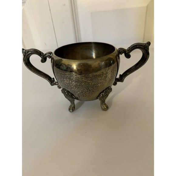 Vintage FB Rogers Silver Co silver plated Footed sugar bowl - Picture 3 of 9